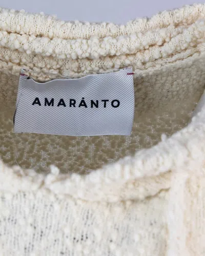 Shop Amaranto Amaránto Sweater In Panna