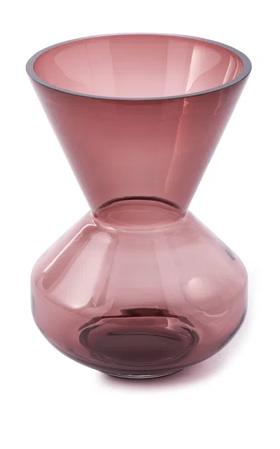 Shop Polspotten Thick Neck Glass Vase In Purple