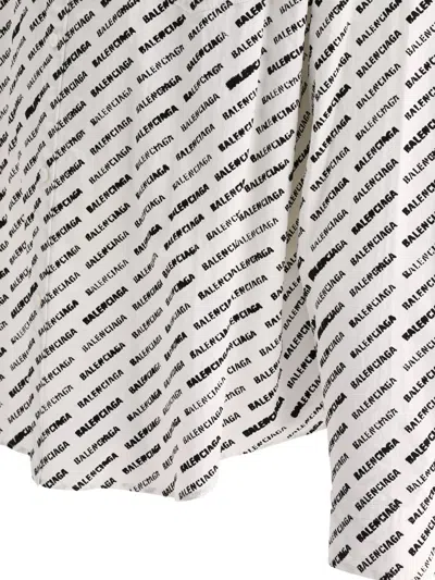 Shop Balenciaga Shirt With Logo In White