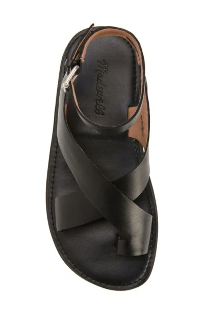 Shop Madewell The Natasha Flatform Sandal In True Black