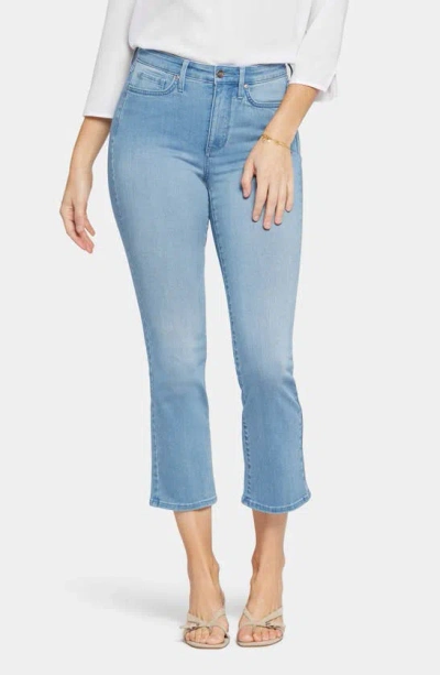 Shop Nydj Crop High Waist Slim Bootcut Jeans In Lustre