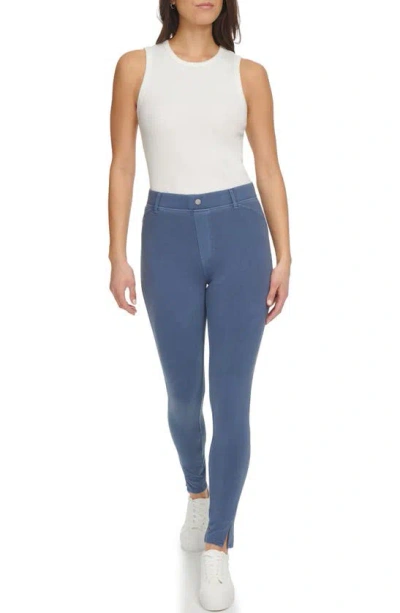 Shop Andrew Marc Twill High Waist Pants In Ink