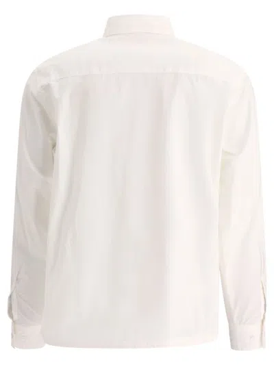 Shop C.p. Company Poplin Overshirt In White