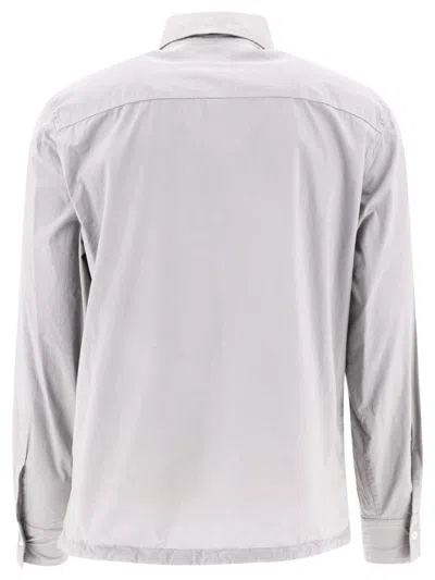 Shop C.p. Company Poplin Overshirt In Grey