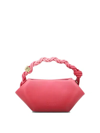 Shop Ganni "mini Bou" Handbag In Pink