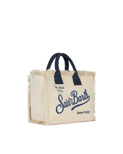 Shop Mc2 Saint Barth Handbag In Ecru