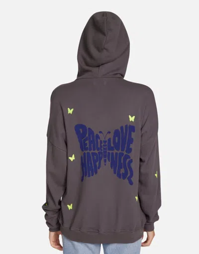 Lauren Moshi Koa Neon Peace Love Butterflies In Light Onyx