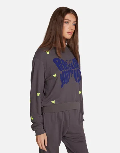 Lauren Moshi Spalding Neon Peace Love Butterflies In Light Onyx