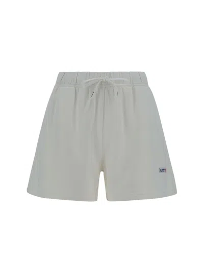Shop Autry Bermuda Shorts In White