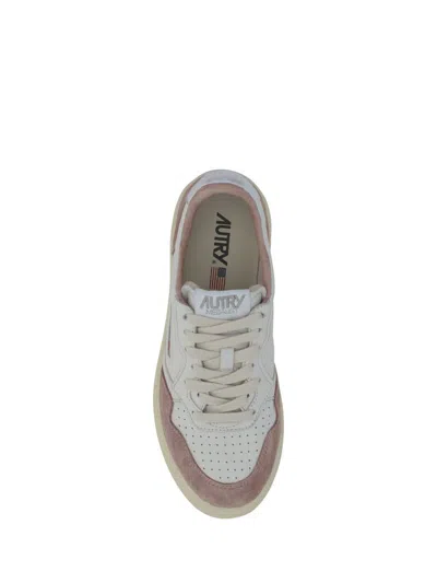 Shop Autry Sneakers In Wht/nude