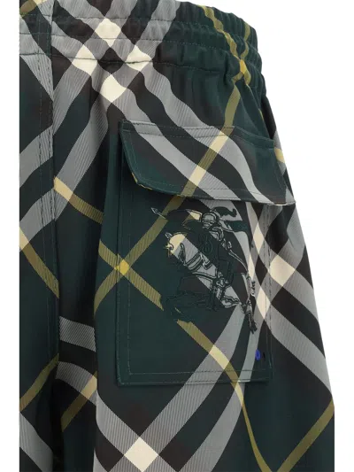 Shop Burberry Pants In Ivy Ip Check