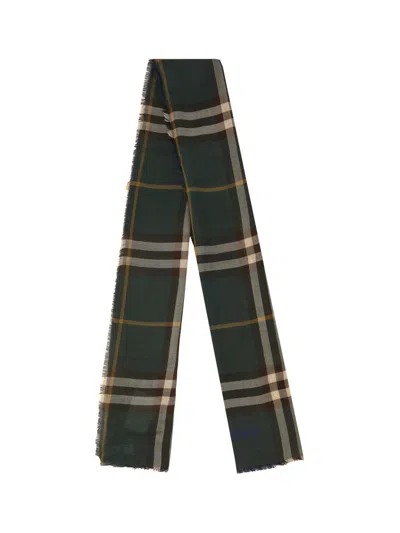 Shop Burberry Scarves In Ivy