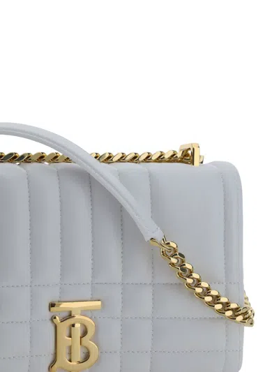 Shop Burberry Shoulder Bags In Optic White