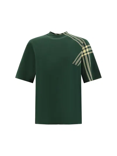 Shop Burberry T-shirts In Ivy