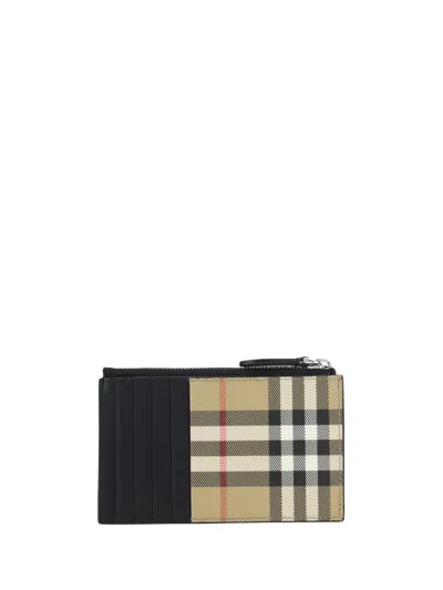 Shop Burberry Wallets In Archive Beige