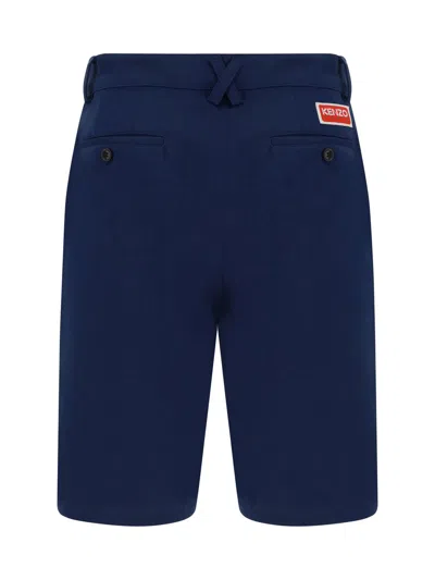 Shop Kenzo Bermuda Shorts In Midnight Blue