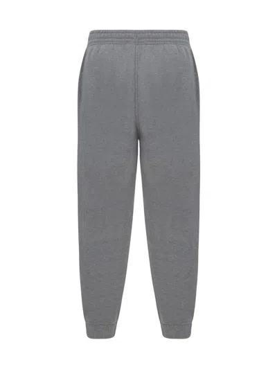 Shop Maison Kitsuné Pants In Light Grey Melange