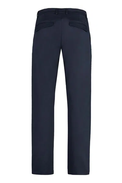 Paul & Shark Blue Chinos In Dynamic Stretch Fabric In Black