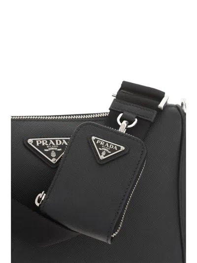 Shop Prada Shoulder Bags In Nero