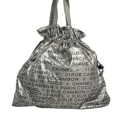 Pre-owned Chanel 31 Silver Synthetic Tote Bag ()