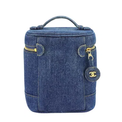 CHANEL Pre-owned Vanity Blue Denim - Jeans Handbag ()