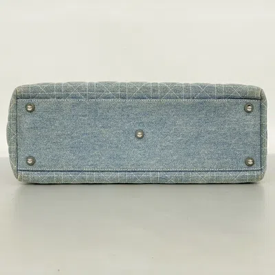 Shop Dior Lady  Blue Denim - Jeans Handbag ()