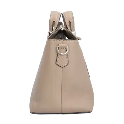 Shop Fendi By The Way Grey Leather Shoulder Bag ()