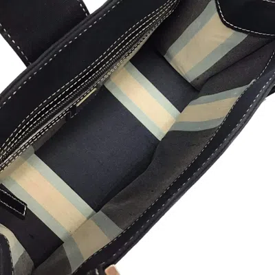 Shop Fendi Navy Canvas Shoulder Bag ()