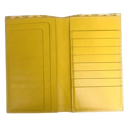 Pre-owned Goyard Yellow Leather Wallet  ()