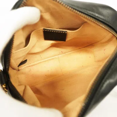 Shop Gucci Gg Marmont Black Leather Shopper Bag ()