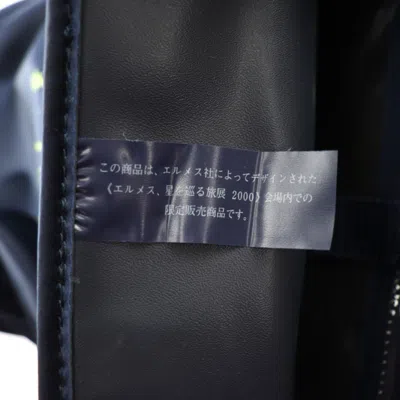 Shop Hermes Hermès -- Navy Synthetic Backpack Bag ()