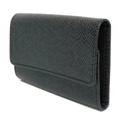 Pre-owned Louis Vuitton 6 Key Holder Black Leather Wallet  ()