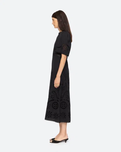 Shop Sea Ny Liat Short Sleeve Dress In Black