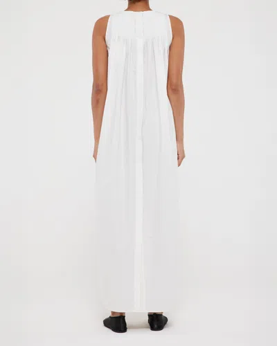 Shop Rohe Sleeveless Pleated A-line Dress In White
