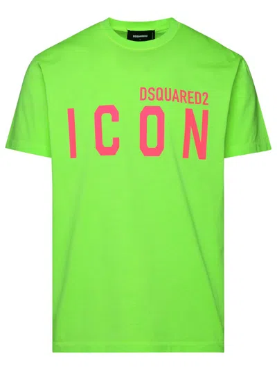 Shop Dsquared2 Green Cotton T-shirt