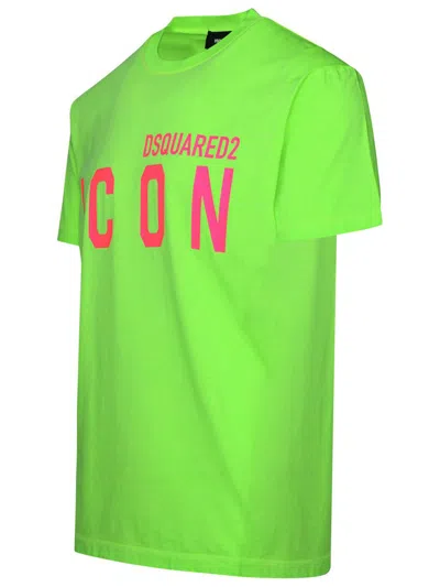 Shop Dsquared2 Green Cotton T-shirt