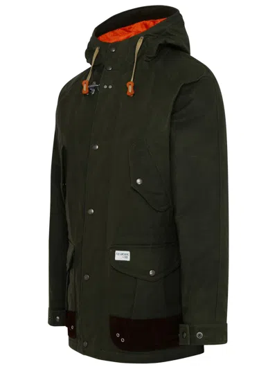 Shop Fay Archive Parka In Green Cotton