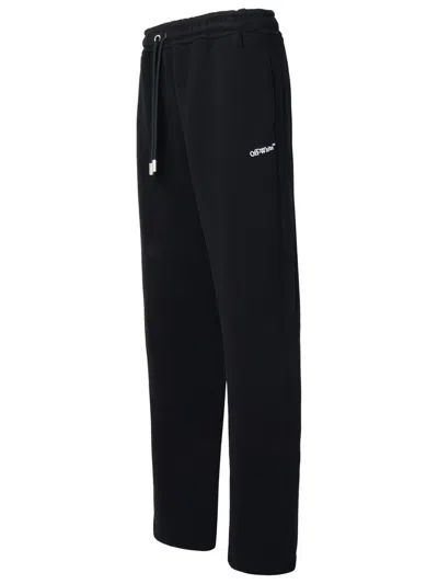 Shop Off-white Black Cotton Track Pants