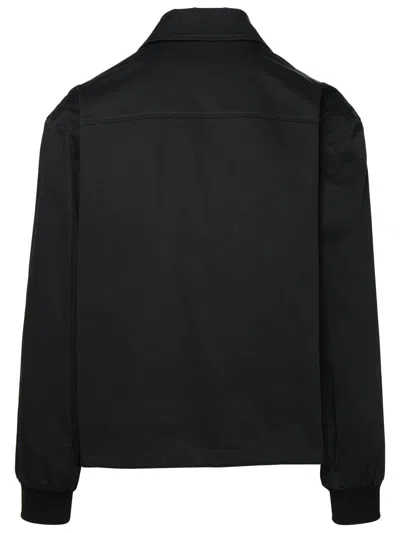 Shop Palm Angels 'coach' Black Cotton Jacket