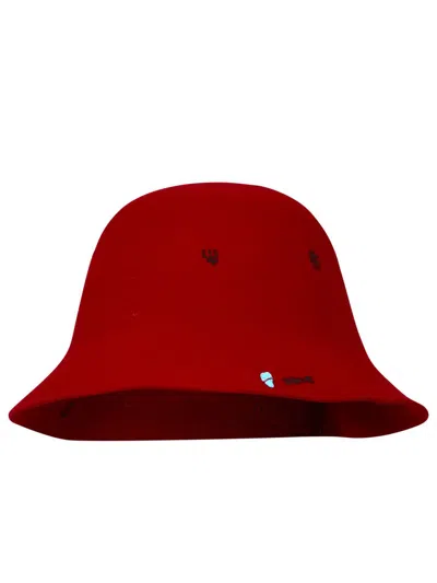 Shop Superduper Red Wool Freya Hat