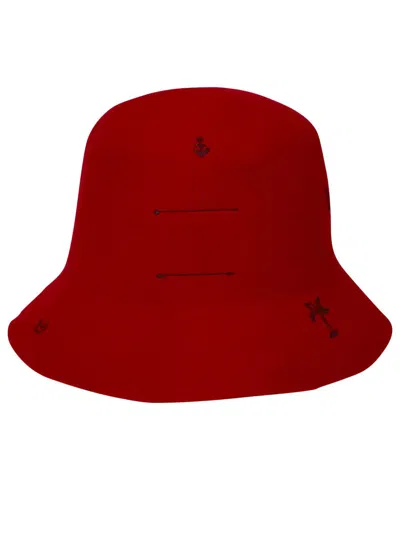 Shop Superduper Red Wool Freya Hat