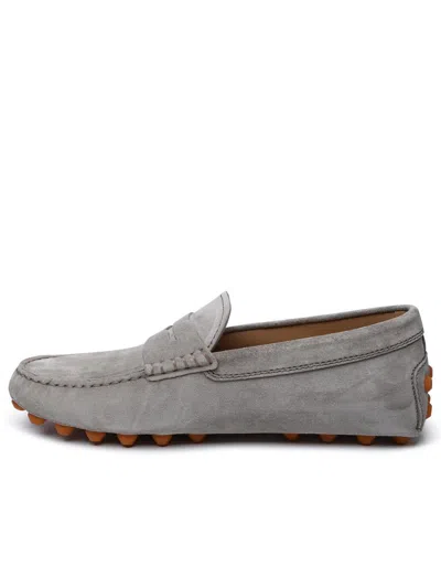 Tod's Green Suede Loafers Men In Green