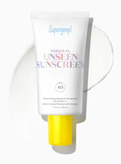 Shop Supergoop Mineral Unseen Sunscreen Spf 40 1.7 Fl. Oz. !