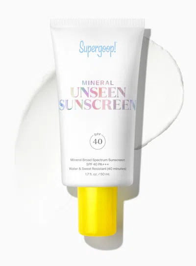 Supergoop Mineral Unseen Sunscreen Spf 40 1.7 Fl. Oz. !
