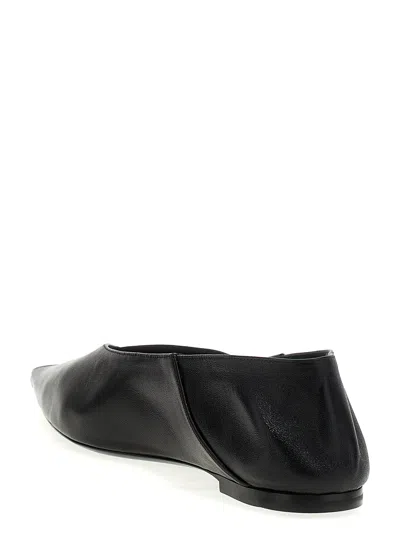 Shop Saint Laurent Carolyn Flat Shoes Black