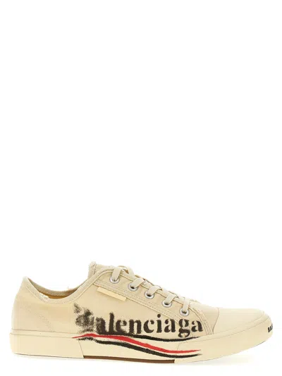 Shop Balenciaga Paris Sneakers White