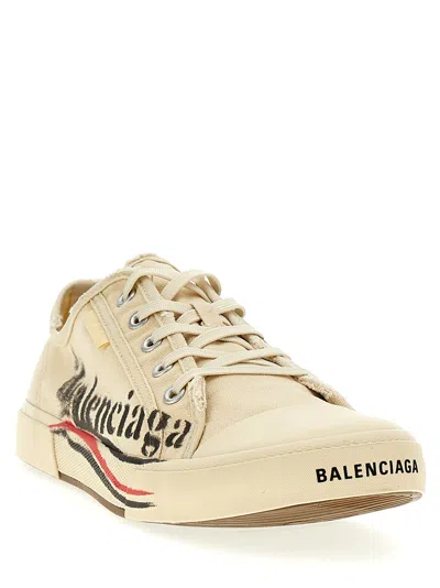 Shop Balenciaga Paris Sneakers White