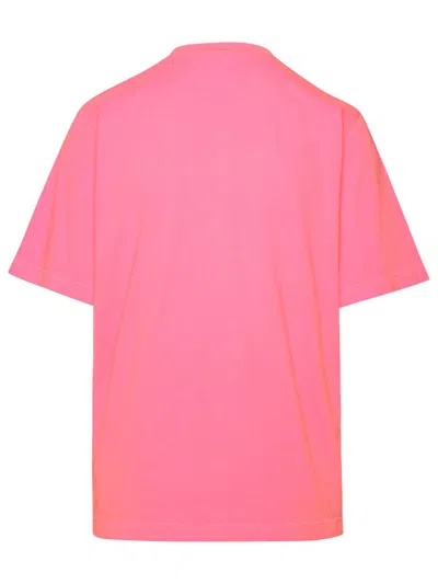 Shop Dsquared2 Pink Cotton T-shirt In Fucsia