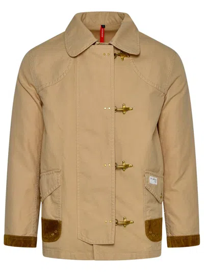 Shop Fay Beige Cotton Jacket
