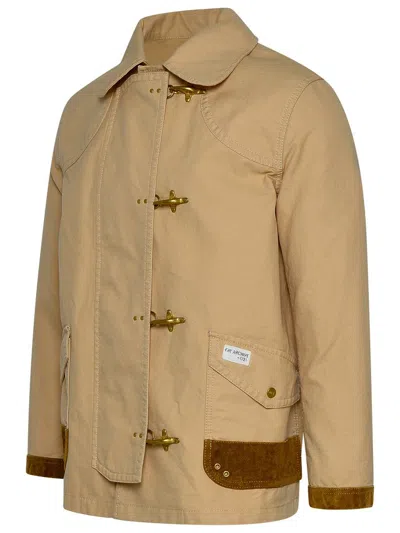 Shop Fay Beige Cotton Jacket